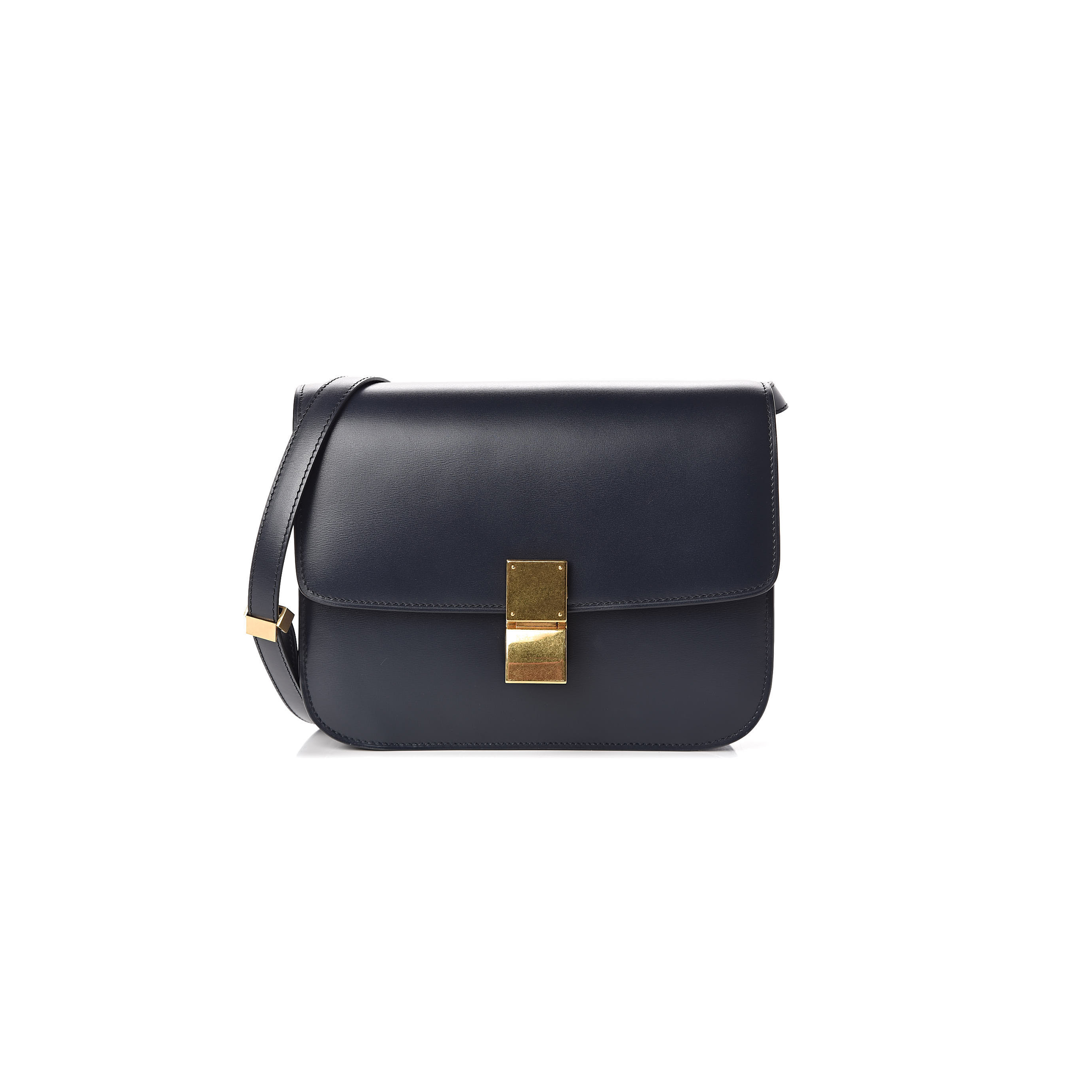 CELINE MEDIUM SHOULDER BAG IN TEEN CLASSIC STRIPED CALFSKIN 164173DLS.27FZ (24*18*7cm)